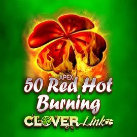 50 Red Hot Burning Clover Links logo – Slots by Novomatic at Cowboy Spin Casino