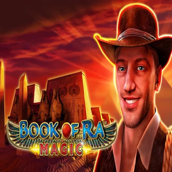 Official Slots logo: Book of Ra Magic by Greentube at Cowboy Spin Casino