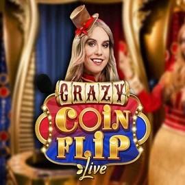 Crazy Coin Flip by Evolution, showcased at cowboyspin-casino.de – game logo