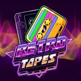 Official Slots logo: Retro Tapes by Push Gaming at Cowboy Spin Casino