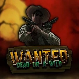 Wanted Dead or a Wild online game logo by Hacksaw Gaming on cowboyspin-casino.de